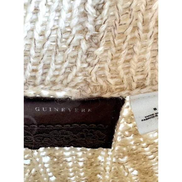 Anthropologie Guinivere Cowlneck Wool Blend Sweater w/ Pockets Cream NWT Sz S - Picture 3 of 9